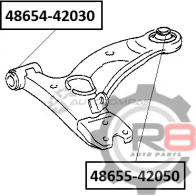 Сайлентблок переднего нижнего рычага (передний) R8 AWOP85 9 1441276852 R848654-42030 - Изображение 2