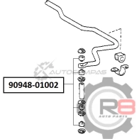 Втулка тяги переднего заднего стабилизатора - d10 R8 R890948-01002 1441276913 74 SG1 - Изображение 2