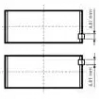Вкладыши шатунные, комплект KOLBENSCHMIDT 1RM D8 4028977617157 2958629 77845600