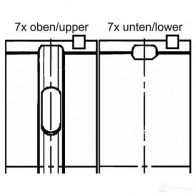 Коренные вкладыши коленвала, комплект KOLBENSCHMIDT 77955620 2958814 AJTSL 0 4028977849480