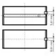 Коренные вкладыши коленвала, комплект KOLBENSCHMIDT BP4D WI 2958633 77846610 4028977617195