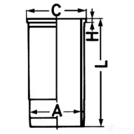 Гильза цилиндра KOLBENSCHMIDT JD1 2HP 4028977904745 89928110 1424389484