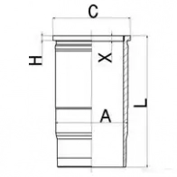 Гильза цилиндра KOLBENSCHMIDT 0J4F 1 1437566865 89938110