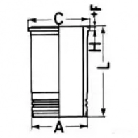 Гильза цилиндра KOLBENSCHMIDT 4FI NP4F 4028977857492 89903110 1424389477