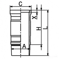 Гильза цилиндра KOLBENSCHMIDT Q79 T7Q 89947110 1437567303