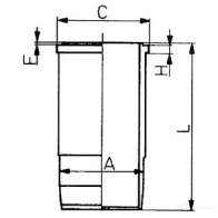 Гильза цилиндра KOLBENSCHMIDT 4028977099212 L HNWV 89443110 2962926