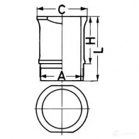 Гильза цилиндра KOLBENSCHMIDT 89027110 T7 XHM1 2962804 4028977150197