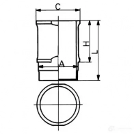 Гильза цилиндра KOLBENSCHMIDT 4028977153112 89060110 2962821 R9Z 1V2