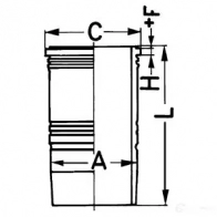Гильза цилиндра KOLBENSCHMIDT 1GY UL 89949110 1437567122