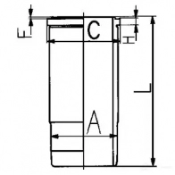 Гильза цилиндра KOLBENSCHMIDT 2962918 I ECH8M 89431110 4028977098284