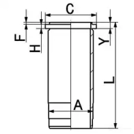 Гильза цилиндра KOLBENSCHMIDT 89016110 4028977149016 O1W CD6 2962796