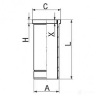 Гильза цилиндра KOLBENSCHMIDT 4028977893087 ZH9RG L4 89919110 1424389479