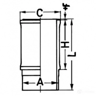 Гильза цилиндра KOLBENSCHMIDT 89629110 4028977619991 9774650 O6J GW