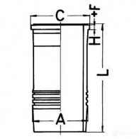 Гильза цилиндра KOLBENSCHMIDT 6289278 EC Y4PJ 89831110 4028977620140