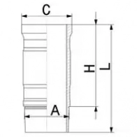 Гильза цилиндра KOLBENSCHMIDT 89953110 UQ6RM V 1437974295