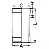 Гильза цилиндра KOLBENSCHMIDT WH8 5NA 4028977147418 88891150 2962789