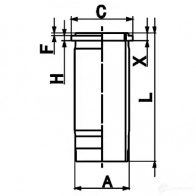 Гильза цилиндра KOLBENSCHMIDT 89925110 CA6H E 4028977895418 1202775997