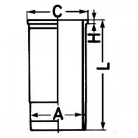 Гильза цилиндра KOLBENSCHMIDT TG 0YGM 1423440697 4028977676741 89856110