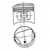 Поршень KOLBENSCHMIDT Ford Orion 3 (EA, GAL) 1990 – 1996 4028977106750 90204620 3QR9 V