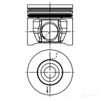 Поршень KOLBENSCHMIDT 4028977704536 40830610 Ford Transit 7 (FM) Грузовик 2.4 TDCi RWD 115 л.с. 2006 – 2014 NEUCBQ I