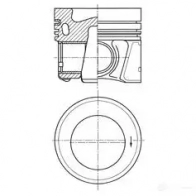 Поршень KOLBENSCHMIDT 1437956326 XU HRZ 41936600