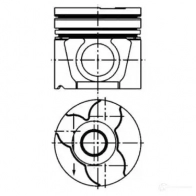 Поршень KOLBENSCHMIDT 4028977639104 Volkswagen LT (2DB, 2DE, 2DK) 2 Автобус 2.5 TDI 109 л.с. 1999 – 2006 VLZDSA S 40307600