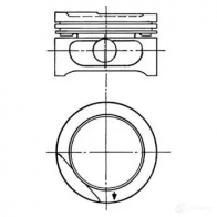 Поршень KOLBENSCHMIDT 90556605 4028977118753 Opel Astra (F) 1 Хэтчбек 1.6 Si (F08) 101 л.с. 1992 – 1994 4 6I6Q