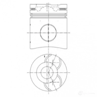 Поршень KOLBENSCHMIDT 2969076 4028977456756 99750600 G P67S0R
