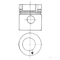 Поршень KOLBENSCHMIDT 4028977117596 YIG FN2I 90532610 Volkswagen Passat (B7) 5 2010 – 2015