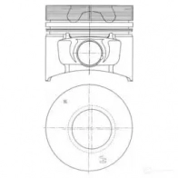 Поршень KOLBENSCHMIDT 4028977729812 40773600 2952976 24N31 QI