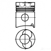 Поршень KOLBENSCHMIDT H JZGOK Volkswagen Bora (A4, 1J2) 4 Седан 1.6 16V 105 л.с. 2000 – 2005 93052600 4028977127311