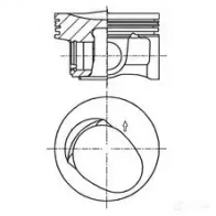 Поршень KOLBENSCHMIDT 41257600 1424784752 4028977868795 U MWWM9W