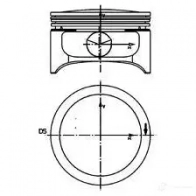Поршень KOLBENSCHMIDT 97359700 Opel Omega (B) 2 Седан 2.2 16V (F69) 144 л.с. 1999 – 2003 4028977548840 KK 15LLZ