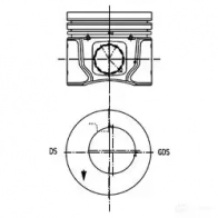 Поршень KOLBENSCHMIDT 4028977568466 99960620 KCO IRXJ Ford Focus 1 Хэтчбек 1.8 TDCi 100 л.с. 2002 – 2004