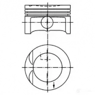 Поршень KOLBENSCHMIDT E1Q MRL 99438600 4028977348396 Opel Astra (F) 1 Хэтчбек 1.8 i 16V (F08) 116 л.с. 1994 – 1998