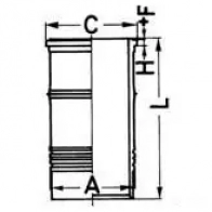Ремкомплект, поршень и втулка KOLBENSCHMIDT 4028977150371 T 05UYGT 2964855 91490962