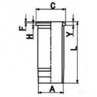 Ремкомплект, поршень и втулка KOLBENSCHMIDT N1Y7 76D 4028977149696 2966851 93369971 - Изображение 2