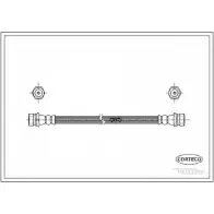 Тормозной шланг CORTECO Kia Sephia (FA) 1 1993 – 2003 19033009 PY0I U7 3358960097859