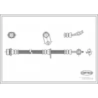 Тормозной шланг CORTECO 19033059 3358960098337 Toyota Avensis (T220) 1 Седан 1.6 VVT i (ZZT220) 110 л.с. 2000 – 2003 Z O5S1