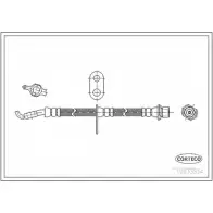 Тормозной шланг CORTECO 3358960100993 19033534 821 PJ Lexus RX (XU30) 2 Внедорожник 3.3 330 AWD (MCU38) 232 л.с. 2003 – 2008