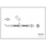 Тормозной шланг CORTECO 3358960101006 Lexus RX (XU30) 2 Внедорожник 3.3 330 AWD (MCU38) 232 л.с. 2003 – 2008 19033535 LAS4UK W