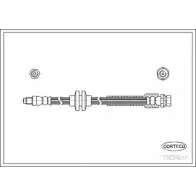 Тормозной шланг CORTECO 3358960335210 V GHJGLD 19034667 Ford Focus DM2 С Max Минивен 1.8 122 л.с. 2005 – 2007