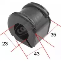 Втулка стабилизатора CORTECO M8DW QB 80000133 3358960126382 1395073
