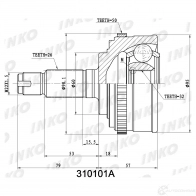 ШРУС внешний 26/32 ABS 50 | перед | INKO 1439932991 V IZ4JIF 310101A