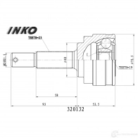 ШРУС внешний 23/19 | перед прав/лев | INKO 1439933586 OSIM Y 320132