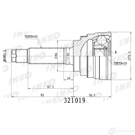 ШРУС внешний 23/19 | перед | INKO WB TZ8QQ 321019 1439933299