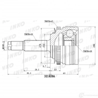 ШРУС внешний 22/29 ABS 47 | перед прав/лев | INKO GV DSRMK 1439933300 321020A
