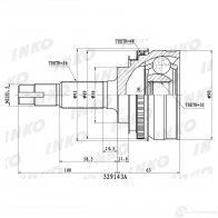 ШРУС внешний 26/32 ABS 48 | перед прав/лев | INKO E MBM6 1439931874 329143A