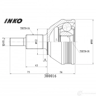 ШРУС внешний 36/30 | перед прав/лев | INKO 1439933972 380016 1QOQF FE