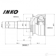 Шрус внешний 25/22 | перед прав/лев | INKO 1439934142 HN DT2 380017